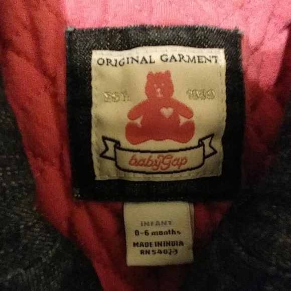 Baby Gap Girls Double Breasted Winter Denim Coat - Picture 3 of 3